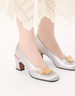 Valentino Adamantine Slingback Pumps In Glitter Fabric 60Mm - Image 7